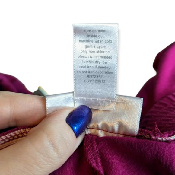 Fashion Bug Dark Pink Pajama Set Size XL - Picture 12 of 16